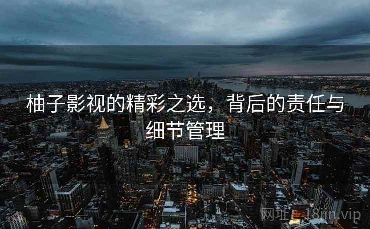 柚子影视的精彩之选,背后的责任与细节管理 柚子影视的精彩之选,背后的责任与细节管理