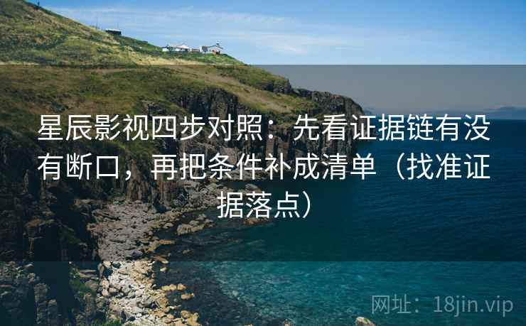 星辰影视四步对照：先看证据链有没有断口，再把条件补成清单（找准证据落点）