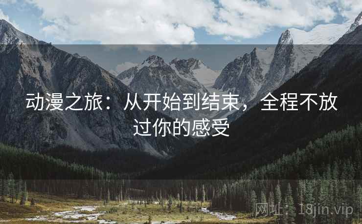 动漫之旅：从开始到结束，全程不放过你的感受
